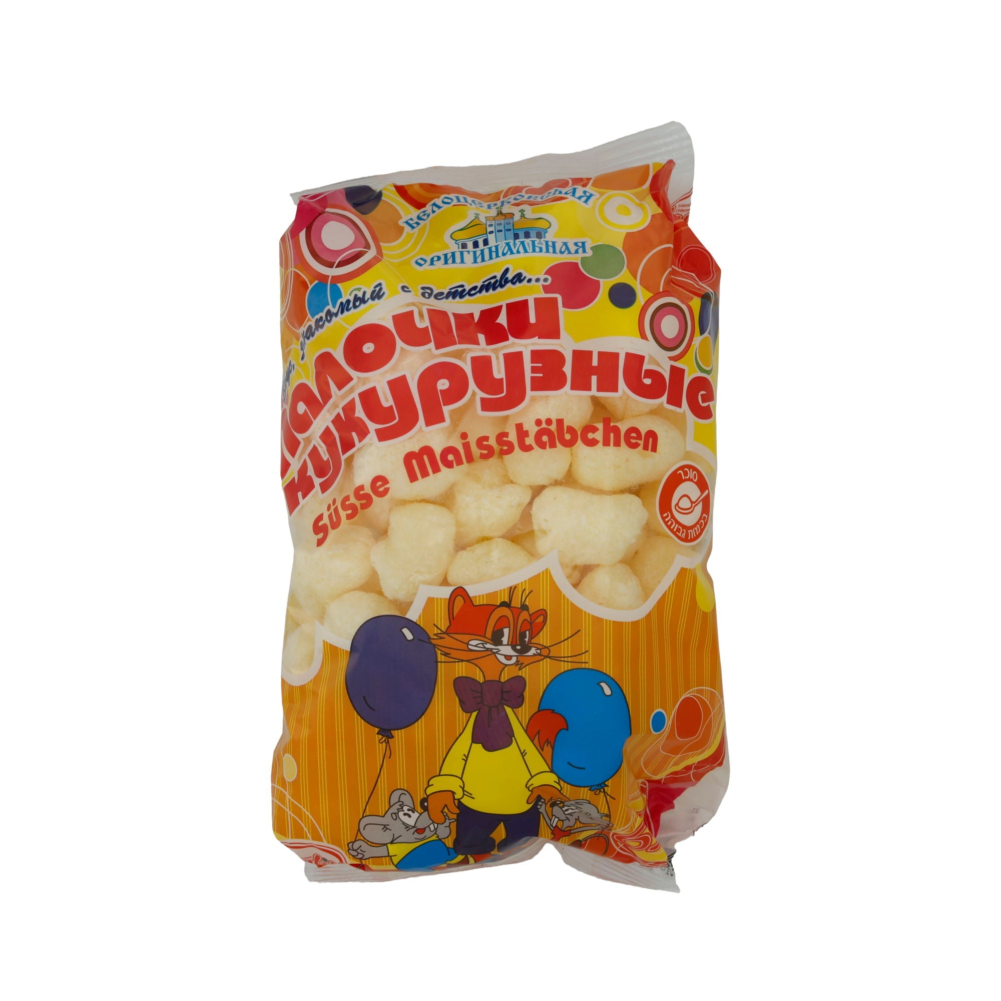 Mais-Snack Belozerkovskaya | Süße Maisstäbchen | In Stäbchenform, süß | 140g | BELOZERKOWSKJA